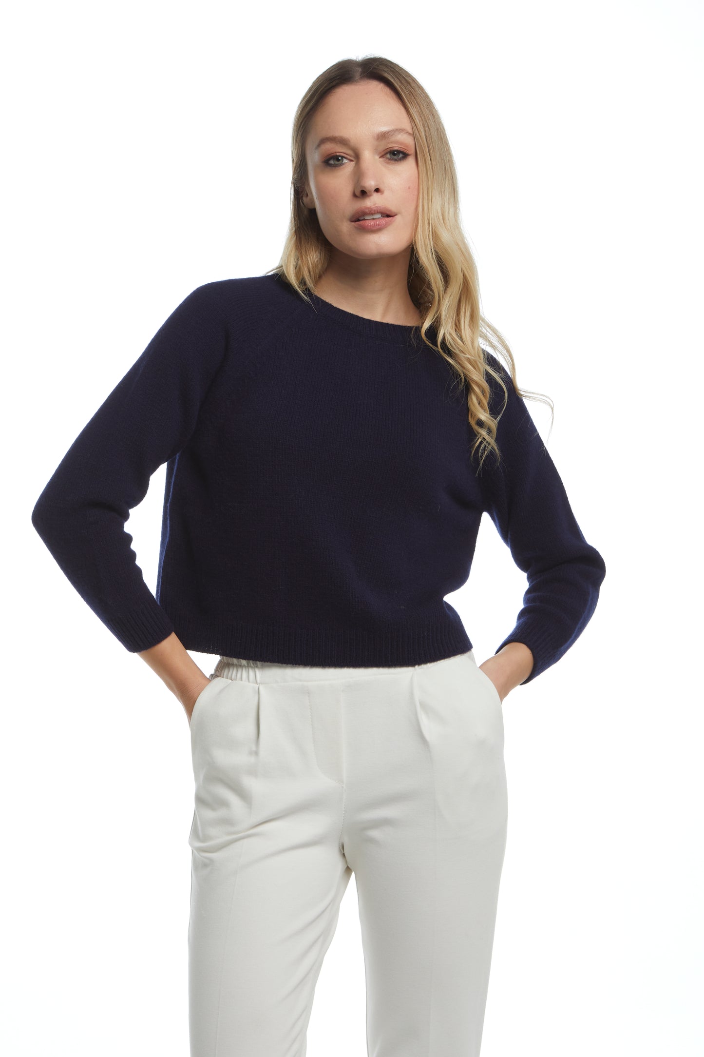 Serafino maglia corta - Blu