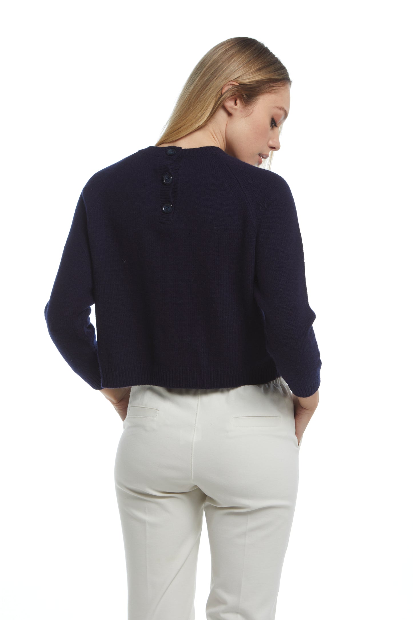 Serafino maglia corta - Blu