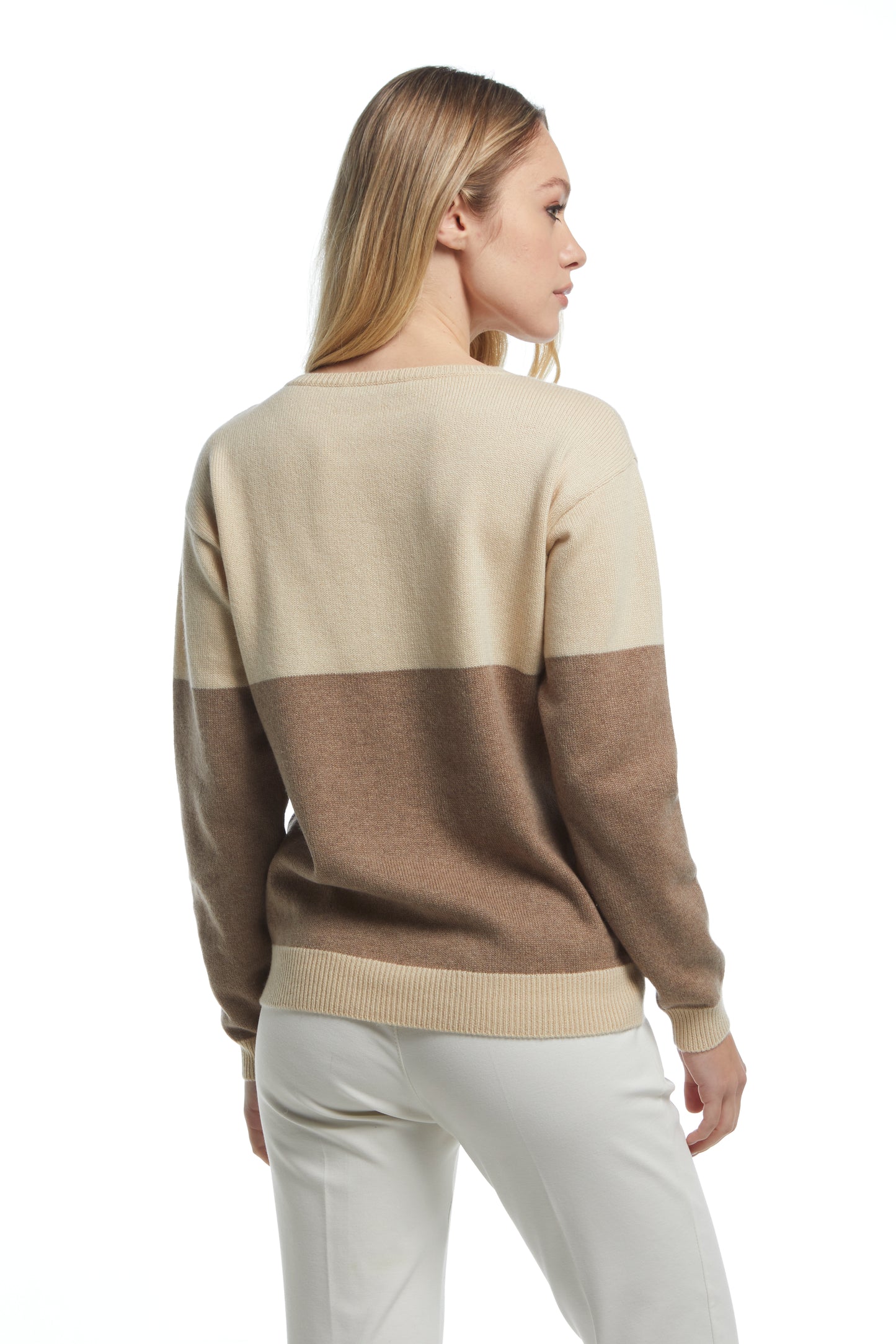 Maglia girocollo rigato