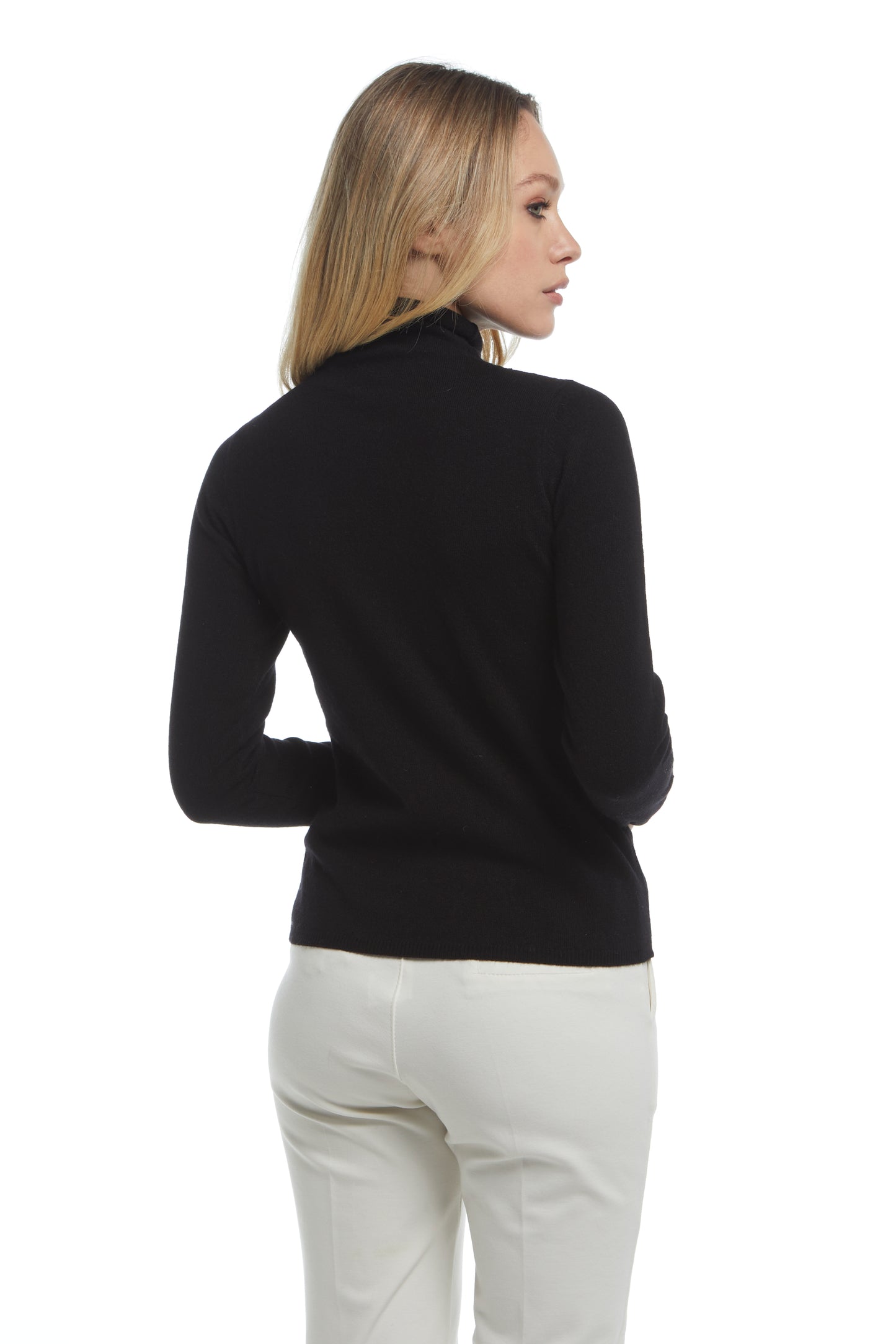 Maglia collo a cratere - Nera