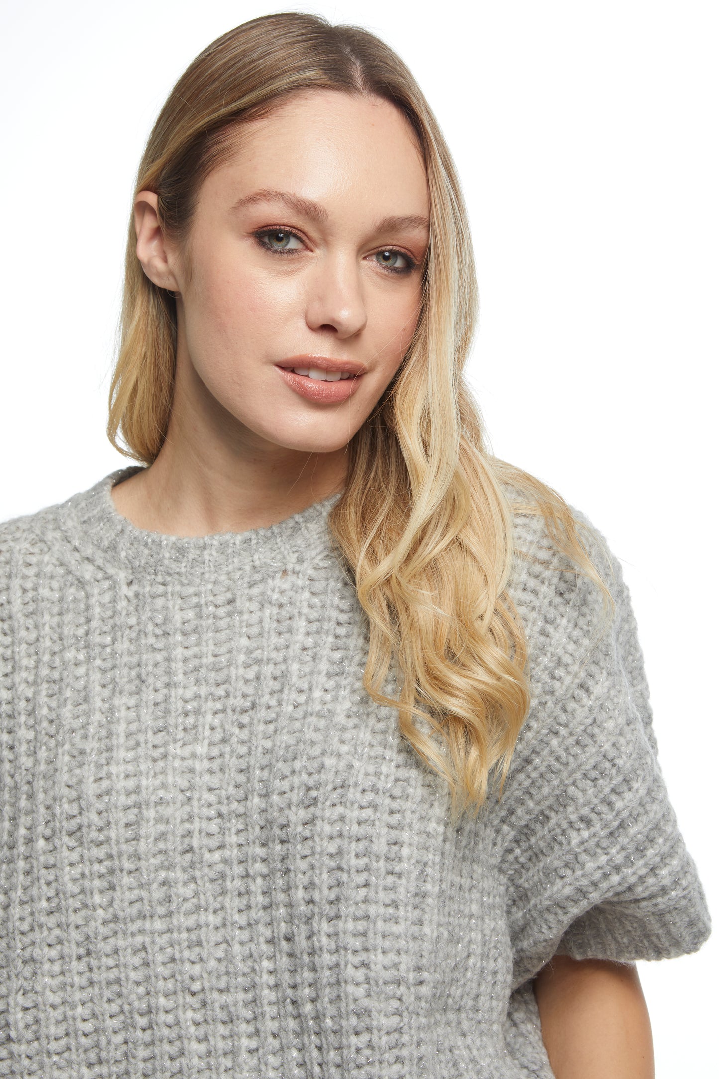 Cappa costa inglese - Grigio perla con Lurex