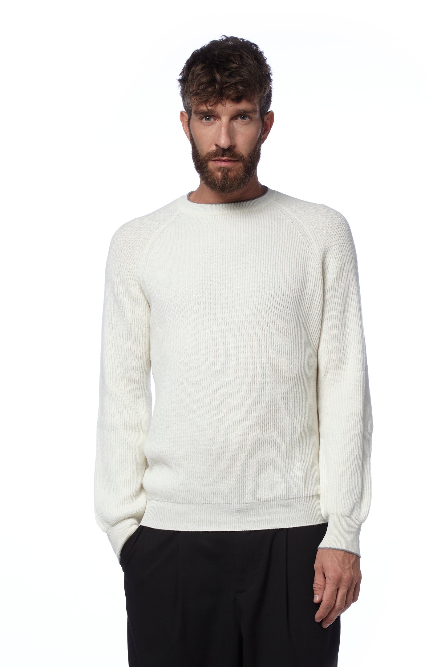 Girocollo costa inglese - Bianco