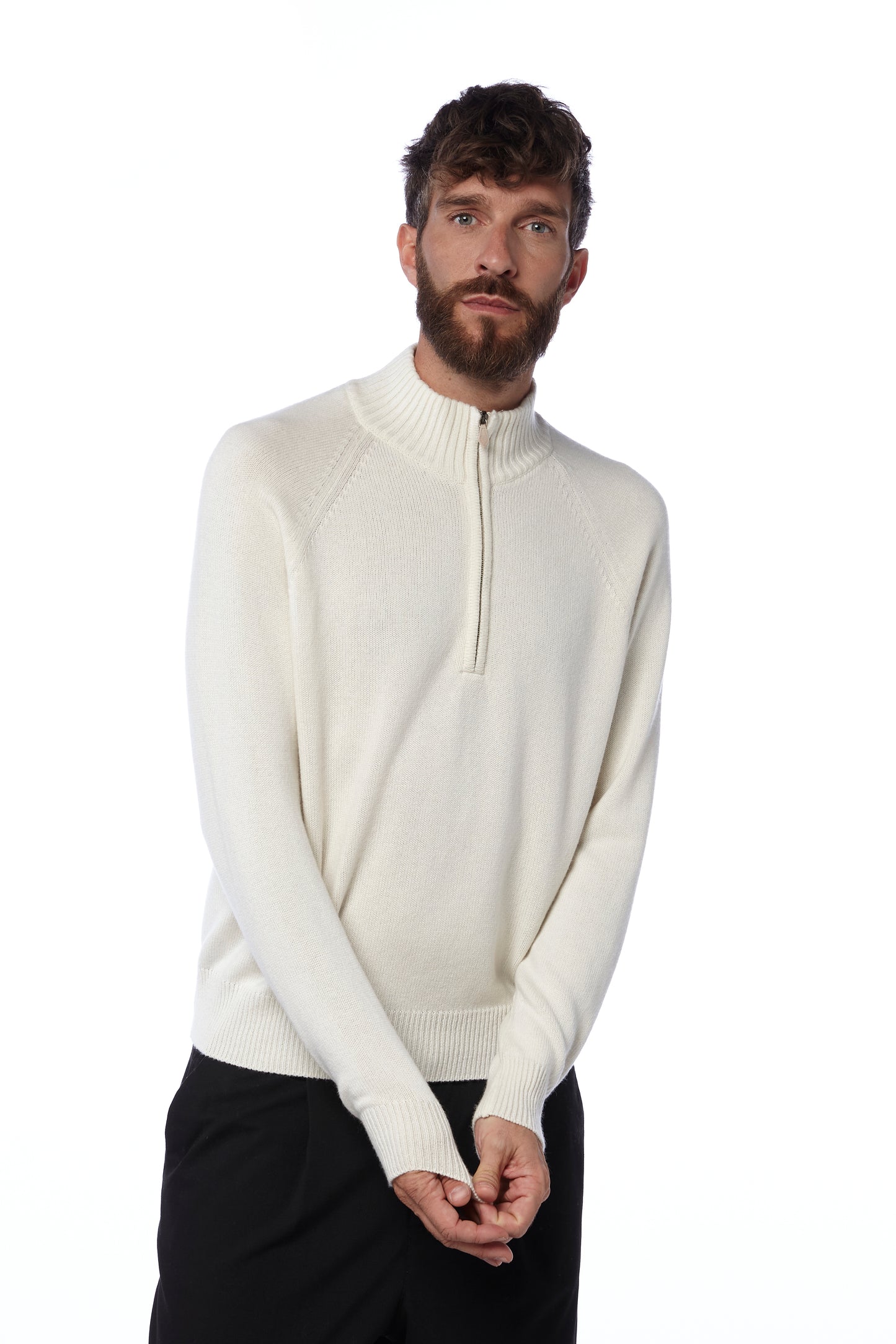 Mezza zip - Panna