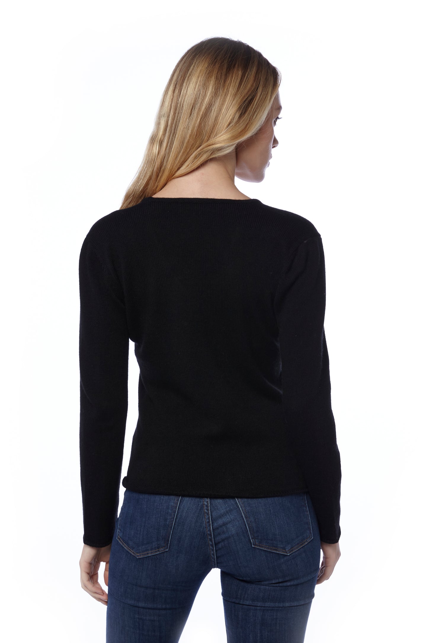 Maglia scollo a V - Nera