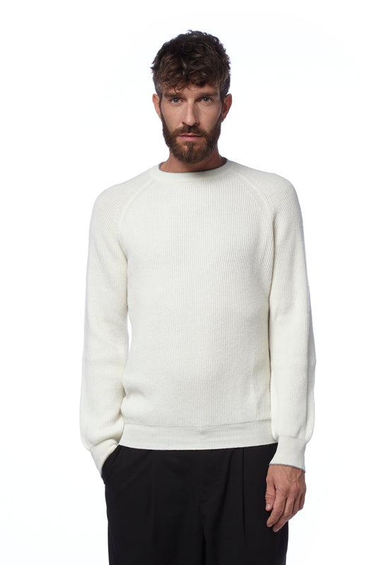 Girocollo costa inglese - Bianco