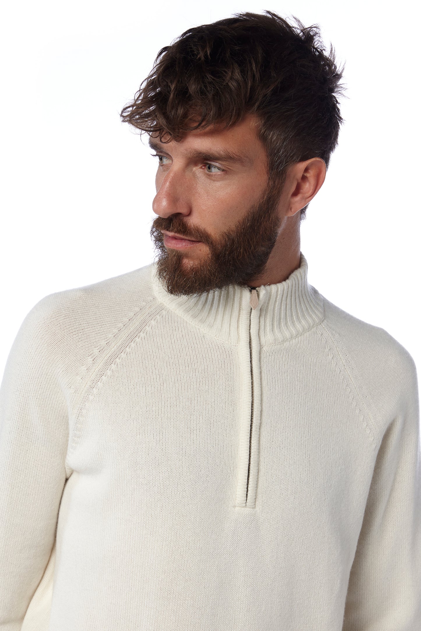 Mezza zip - Panna
