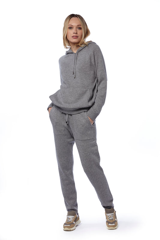 Tuta sportiva 100% Cashmere - grigio